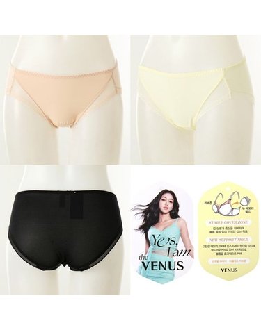 [갤러리아] 26SS 봄광고 뉴메모리 백레이스 팬티 3종세트 VPT9006A
