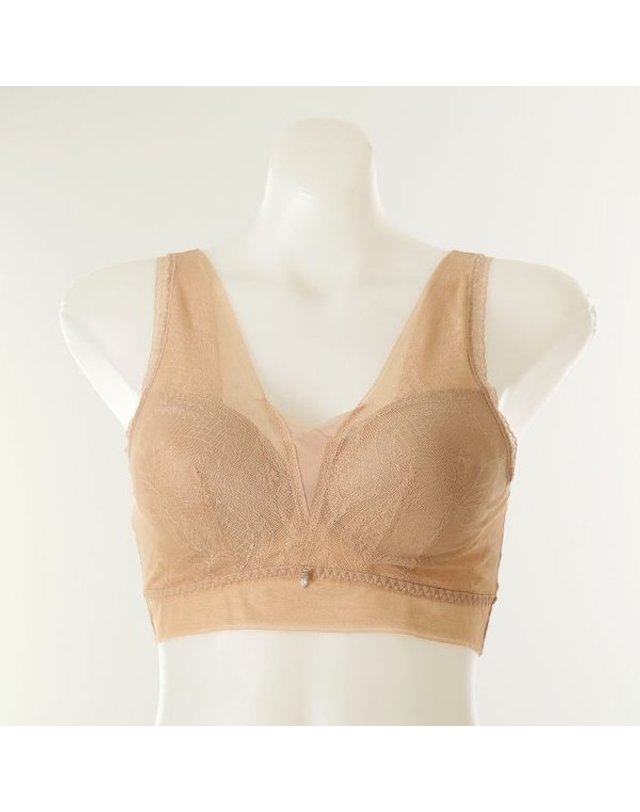 비너스 [갤러리아] [*여]편안하게입으면서보정기능이있는 브라렛+팬티세트(VLGC354/VLC354T/OB) 착용컷