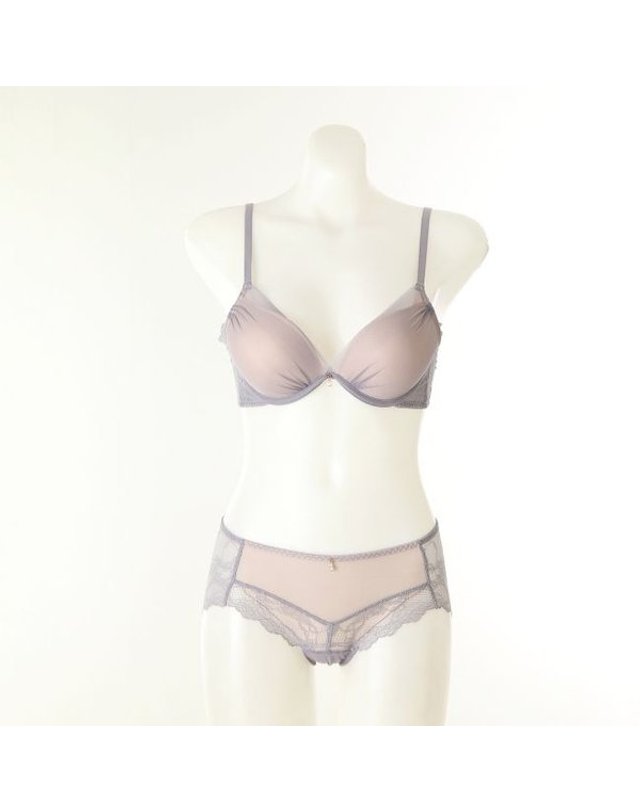 비너스 [갤러리아] [여]페더라이트 푸쉬업 볼륨브라 레이스팬티세트AB컵(OBR6095AB OPT6095S) 착용컷