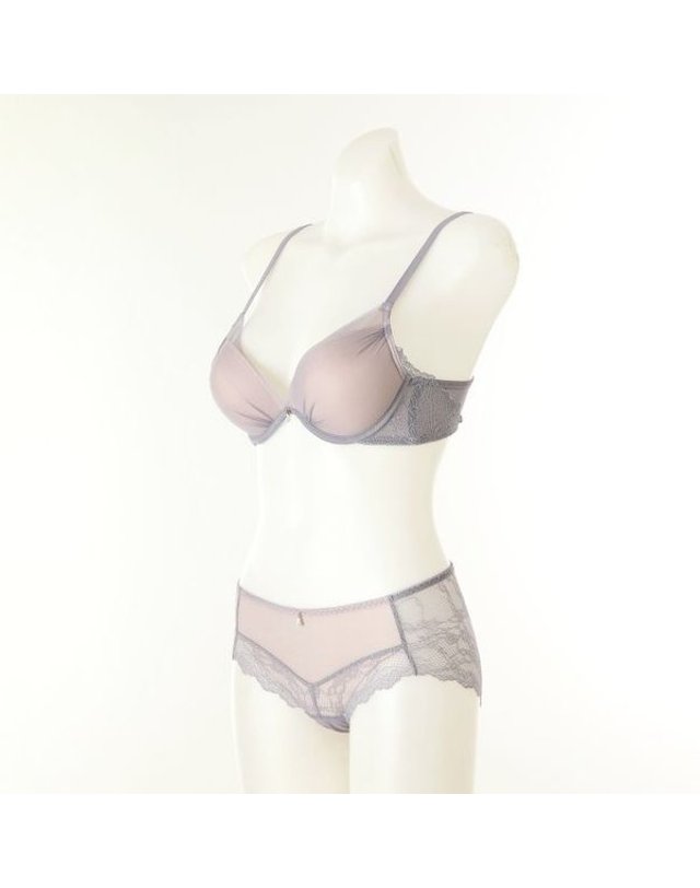 비너스 [갤러리아] [여]페더라이트 푸쉬업 볼륨브라 레이스팬티세트AB컵(OBR6095AB OPT6095S) 착용컷
