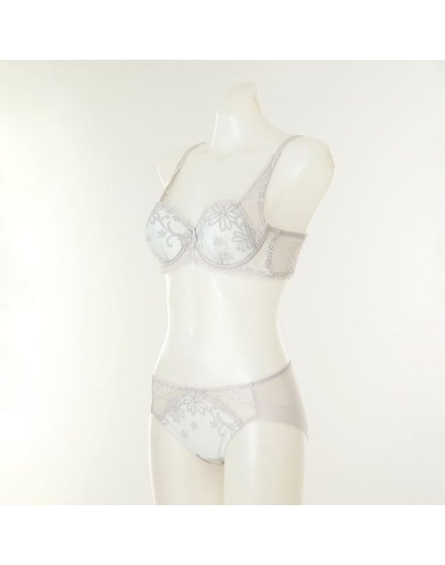 비너스 [갤러리아] [여]오르화 아플리케 컴포트엣지 브라헴팬티세트 E컵 (OBR5975E OPT5975H) 착용컷