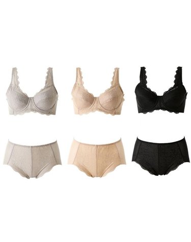 [갤러리아] [빅사이즈] 얇은패드 하드타입 거들브라AB컵+팬티세트 3종세트 VGBH120AB+VPT