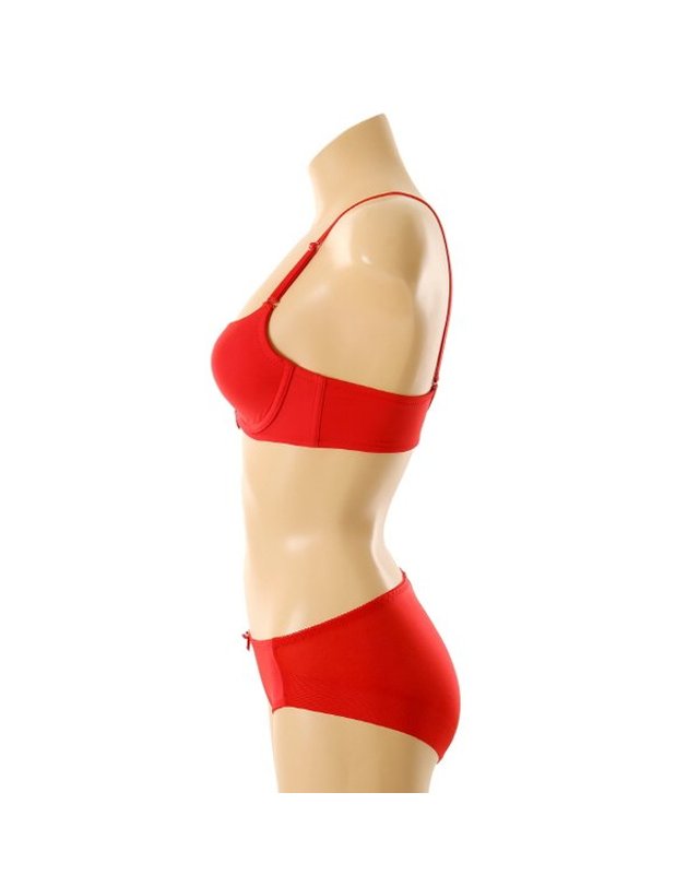 비너스 [갤러리아] [여]깔끔한 심플 기본 몰드브라햄팬티세트 D컵 (VBRQ451D VPTQ451H) 착용컷