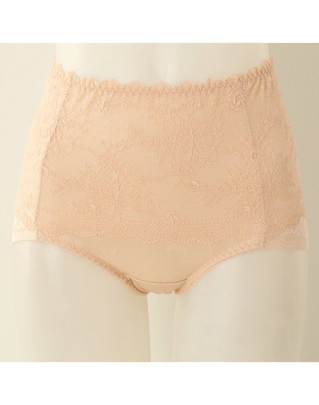 비너스 [갤러리아] 허리까지 올라오는 소프트 거들타입 스킨 레이스 서포트 팬티 VPT6342C 착용컷