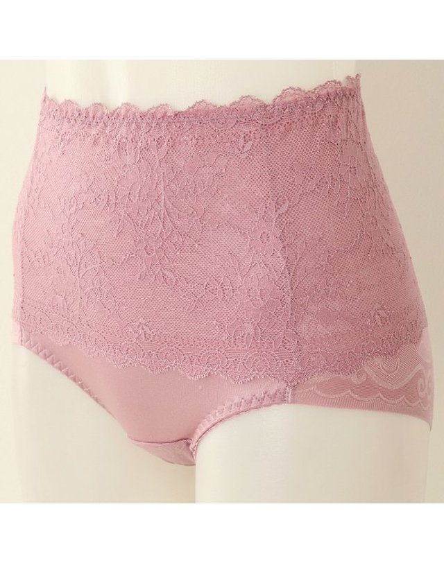 비너스 [갤러리아] 허리까지 올라오는 소프트 거들타입 바이올렛 레이스 서포트 팬티 VPT6342C 착용컷