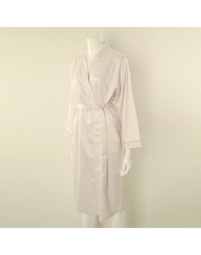 비너스 [갤러리아] 이월상품 실크필 샤무즈 기하 모던 여성 가운 VGN4415A 착용컷