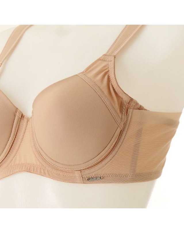 비너스 [갤러리아] [여]편안한 착용감 깔끔한 라인 패드어깨 슬림 보정브라 AB컵 (VGBM535AB) 착용컷