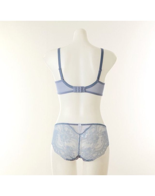 비너스 [갤러리아] 오르화 그레이 스무드 컴포트 엣지 브라E컵+망사팬티 세트 OBR5945E+OPTS 착용컷