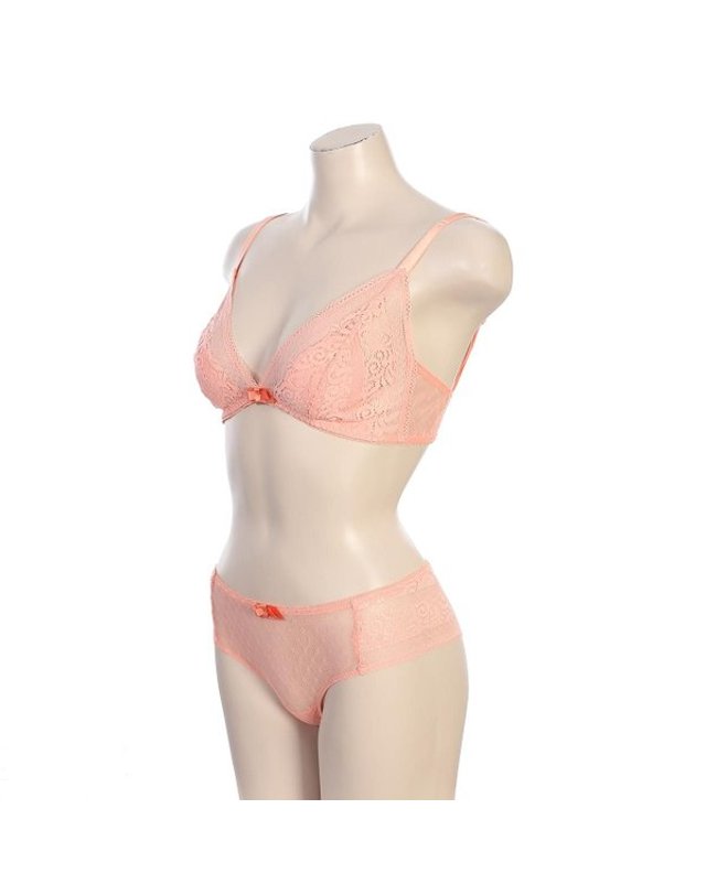 바바라 [갤러리아] [바바라]직수입노와이어 언더밴드 홑겹브라렛,쇼티세트 BBR2502/BPT2502S 착용컷