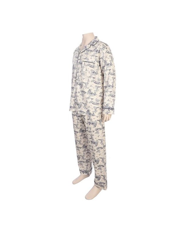 바바라 [갤러리아] [바바라]실켓면 (커플) 잠옷 AMP4609B AWP4609B BL,PK 착용컷