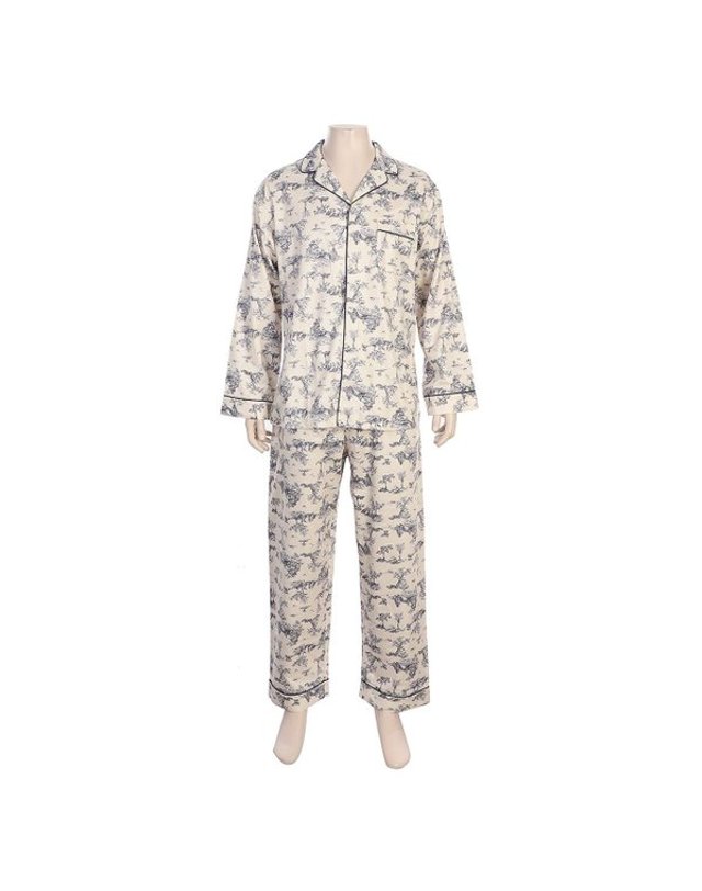 바바라 [갤러리아] [바바라]실켓면 (커플) 잠옷 AMP4609B AWP4609B BL,PK 착용컷