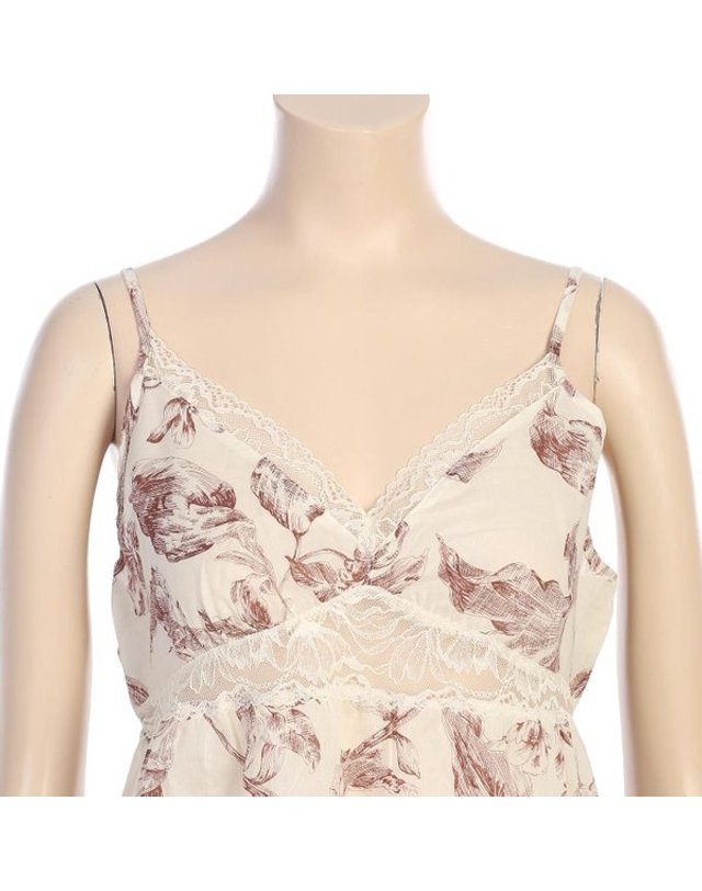 바바라 [갤러리아] [바바라]60수 아사면 프린트스트랍 여성 잠옷세트AWP4594S BR 착용컷