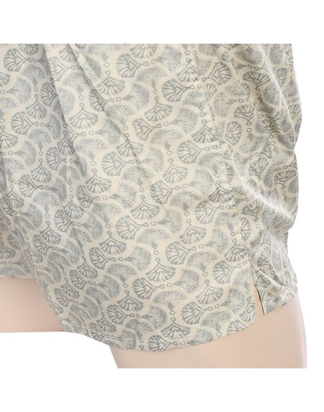 바바라 [갤러리아] [바바라]부채꼴프린트 실켓면 남성 트렁크팬티(AMT4632T KHA) 착용컷