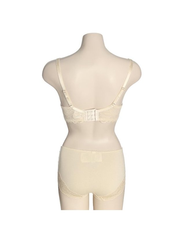 바바라 [갤러리아] [바바라]소프트 플라워 풀컵 브라 면혼방 레이스 팬티 세트(ABR4240 ABP4240 착용컷