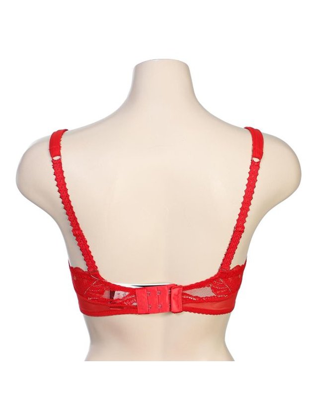 바바라 [갤러리아] [바바라]보테니컬 레이스 브라렛(ABR4805 RED) 착용컷