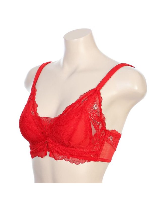 바바라 [갤러리아] [바바라]보테니컬 레이스 브라렛(ABR4805 RED) 착용컷