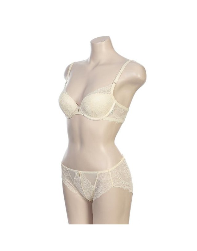 바바라 [갤러리아] [바바라] 웨딩 레이스 부직포 브래지어 팬티 세트(ABR4441 ABP4441CR) 착용컷