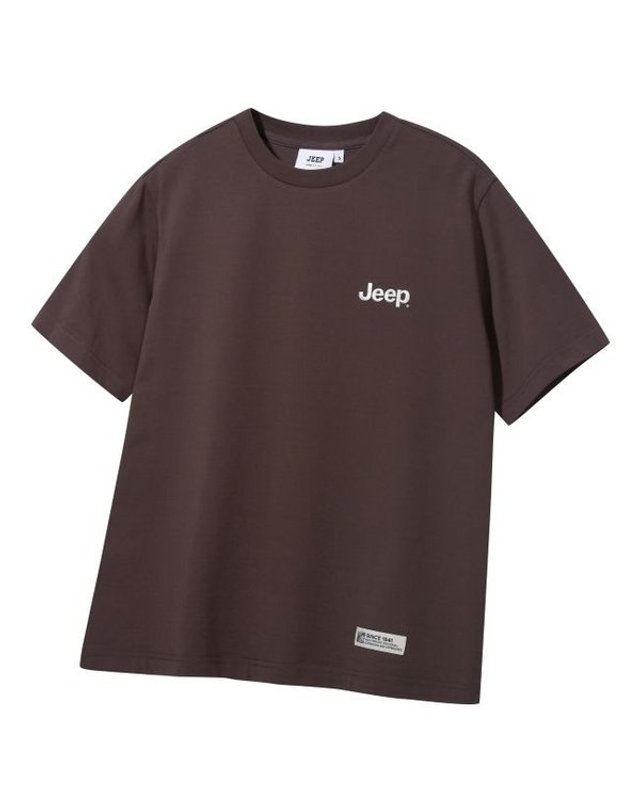 지프 [갤러리아] 지프(Jeep) 남여공용 직자수 쿨링 반팔티셔츠 JR2TSU095 착용컷