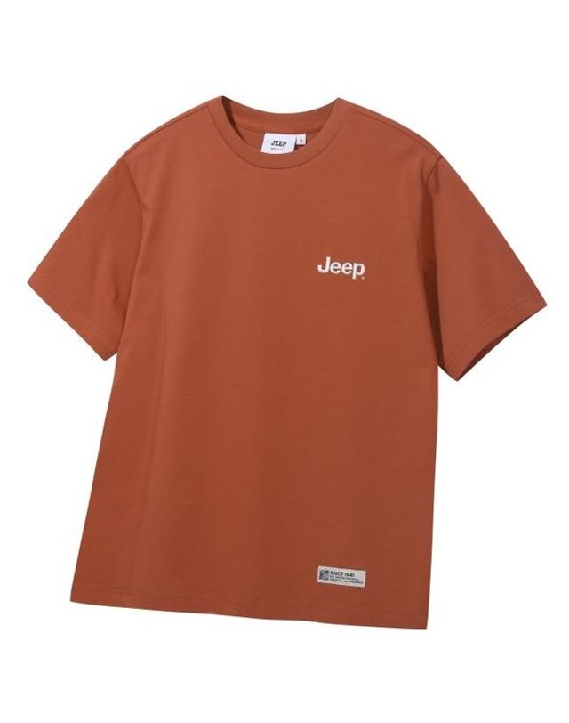지프 [갤러리아] 지프(Jeep) 남여공용 직자수 쿨링 반팔티셔츠 JR2TSU095 착용컷