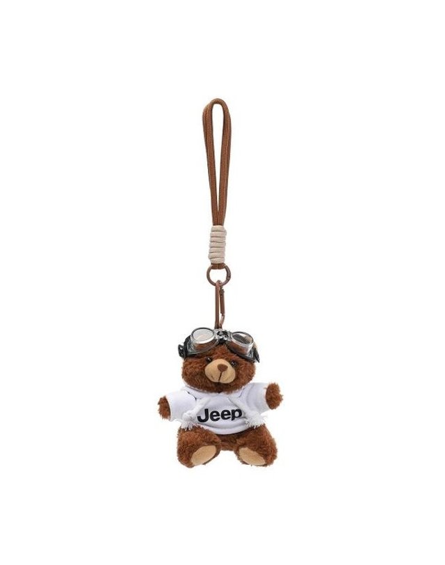 지프 [갤러리아] 지프(Jeep) 후드 곰인형 키링 JR0GXU003 착용컷