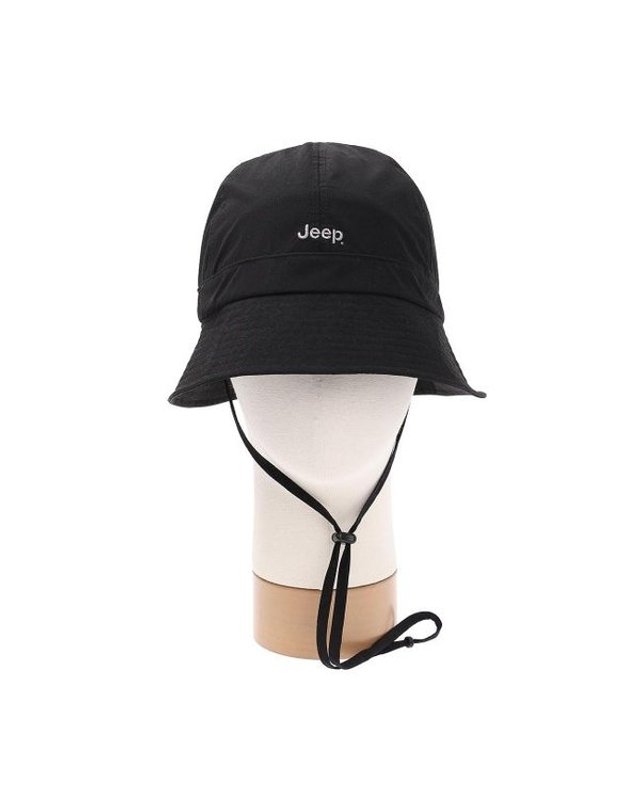 지프 [갤러리아] 지프(Jeep) 남여공용 화섬 지프로고 스트링 버킷햇 JR2GCU952 착용컷