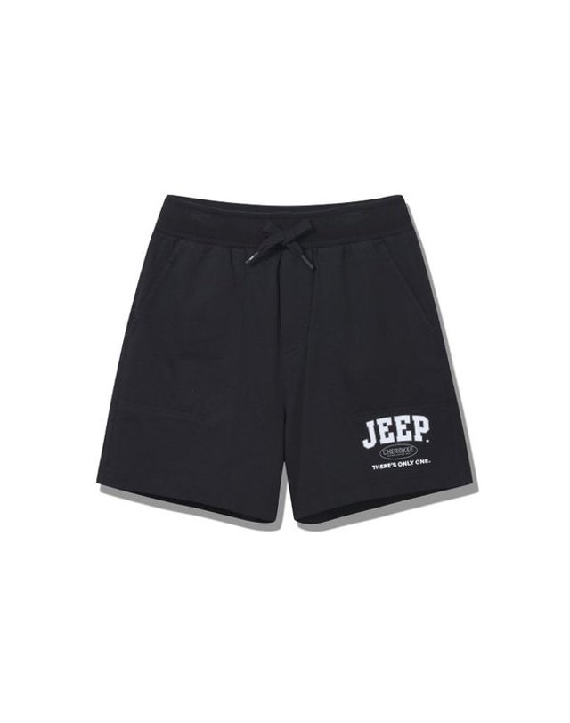지프 [갤러리아] 지프(Jeep) 남여공용 체로키 트레이닝 반바지 JP2TSU961 착용컷