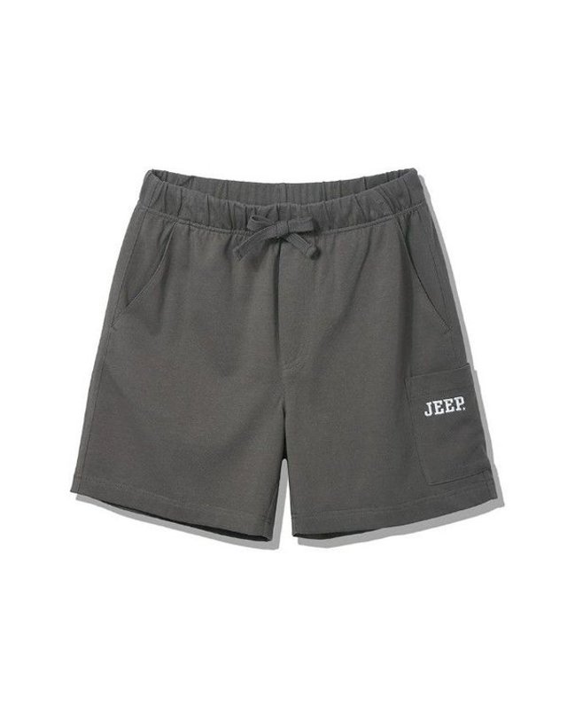 지프 [갤러리아] 지프(Jeep) 남여공용 트레이닝 반바지 JP2TSU995 착용컷