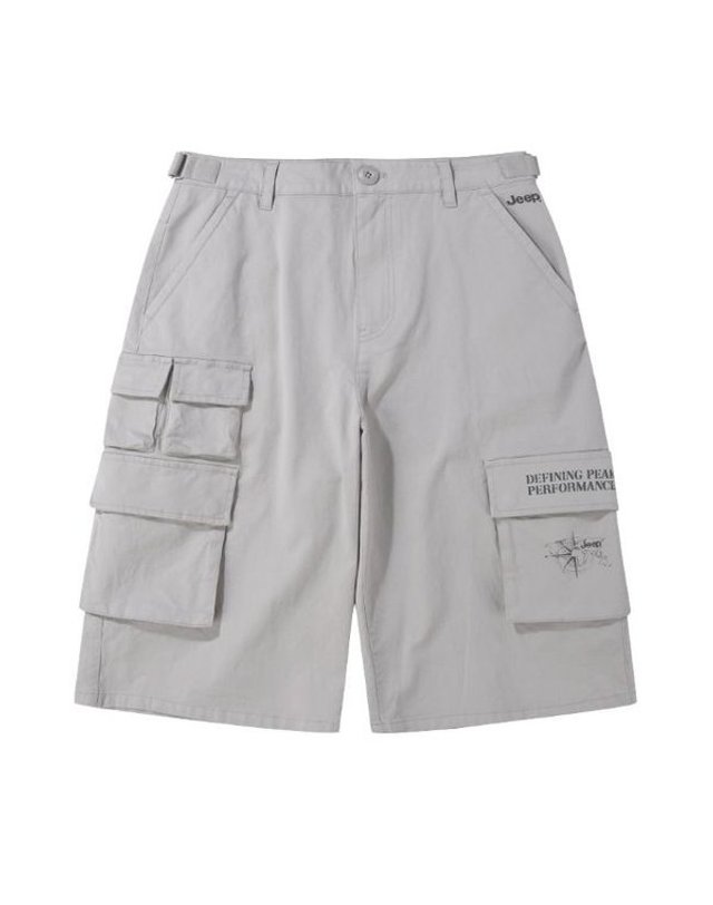 지프 [갤러리아] 지프(Jeep) 남여공용 카고 포켓 반바지 R2853PT 착용컷