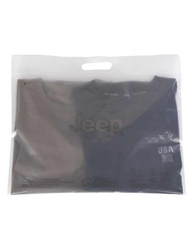 지프 [갤러리아] 지프(Jeep) 남여공용 2PACK USA성조기 반팔티셔츠 R2299 착용컷