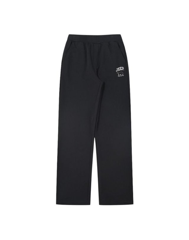 지프 [갤러리아] 지프(Jeep) 남여공용 곰 스트레이트 트레이닝 팬츠 R3991 착용컷