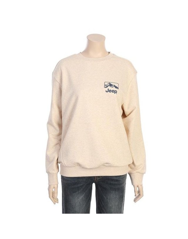지프 [갤러리아] 지프(Jeep) 남여공용 마운틴 JEEP 맨투맨 티셔츠 R3892 착용컷