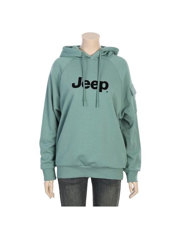 지프 [갤러리아] 지프(Jeep) 남여공용 후로피 지프 후드티셔츠 R3031TH 착용컷