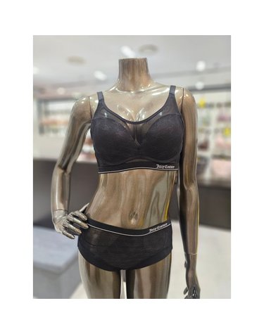 [갤러리아] 블랙 풀커버 쥬시쿠뛰르 노와이어브라,팬티세트 JCWBR4N08T,JCWPT4N08T