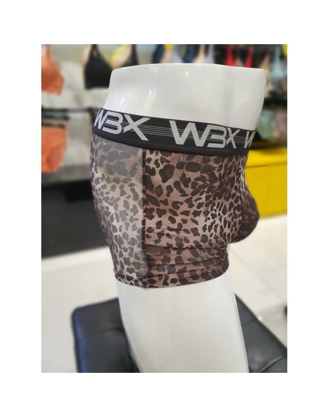 원더브라 [갤러리아] WBX 레오파드 호피 망사 남드로즈(95~110) WBMDR2K16T 착용컷
