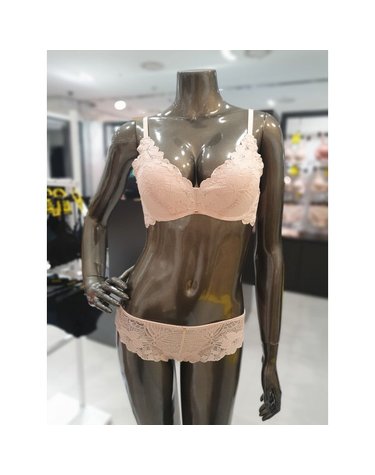 [갤러리아] 베이지 퍼팩트 소프트 노와이어 브라,햄팬티SET(A~C컵) WBWBR3I14T,WBWPS