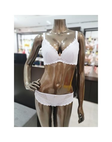 [갤러리아] 풀커버리지 노와이어 볼륨브라,팬티세트(A~D컵)WBWBR3I37T,WBWPT3I37T