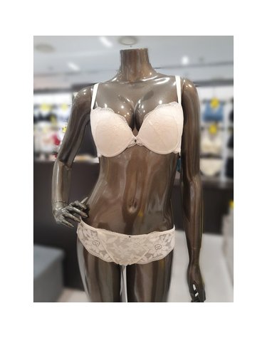 원더브라 [갤러리아] 크림 풀커버리지 볼륨브라,레이스팬티세트(A~D컵) WBWBR3J49T,WBWPT3J48T