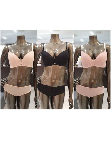 [갤러리아] 3종택1 풀커버리지 노와이어 브라팬티세트(70A,70B,A~D컵)3M10T~3M12T