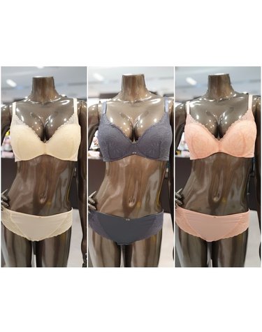 [갤러리아] 3종택1 매직 노와이어 볼륨브라팬티세트(70A,70B,A~D컵)3M40T~3M42T