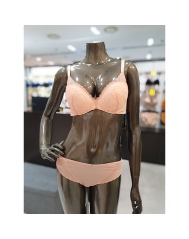 [갤러리아] 코랄핑크 매직 노와이어 볼륨브라팬티세트(70A,70B,A~D컵)3M41T