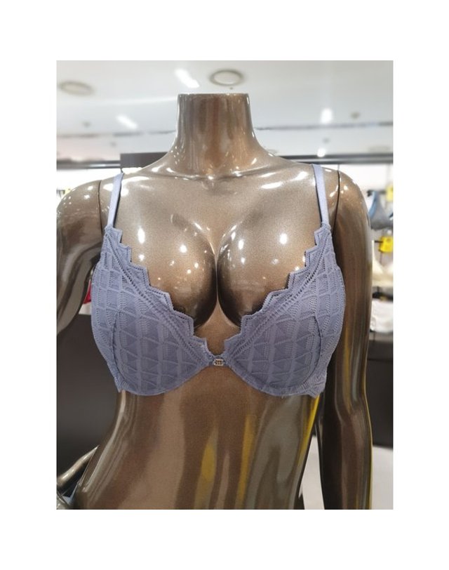 원더브라 [갤러리아] 다크핑크 퍼팩트볼륨 미들커버리지 브라 WBWBR3J52T 착용컷