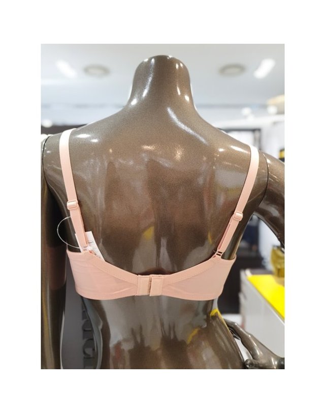 원더브라 [갤러리아] 코랄핑크 매직 노와이어 볼륨브라(70A,70B,A~D컵)WBWBR3M41T 착용컷