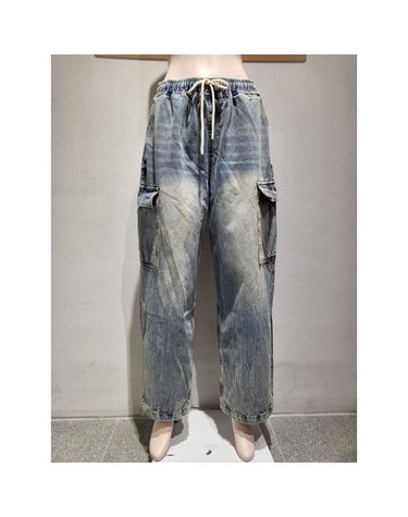 [갤러리아] [바인드]UNISEX 25W_465(지크카고시와밴딩)카고데님팬츠(DNFW9-MDP081)
