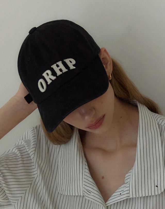 아워호프 ORHP 빈티지 워시드 볼캡 - 블랙 착용컷