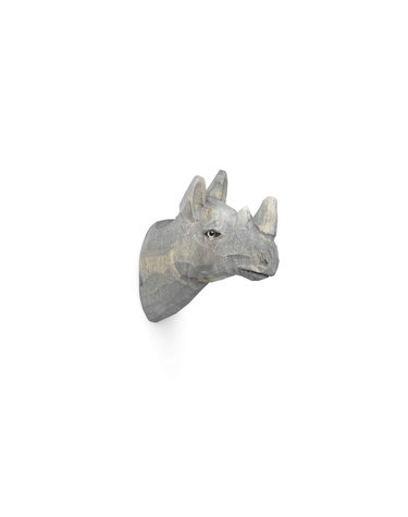 ANIMAL HAND-CARVED HOOK 동물 옷걸이-RHINO