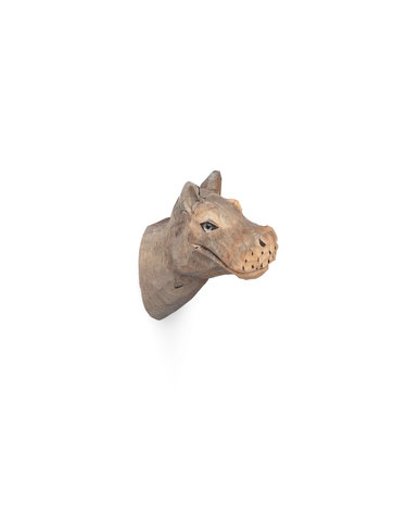 ANIMAL HAND-CARVED HOOK 동물 옷걸이-HIPPO
