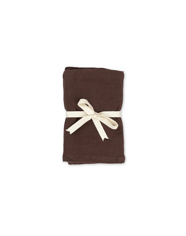 LINEN PLACEMAT SET OF 2 린넨 매트-CHOCOLATE