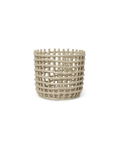 CERAMIC BASKET LARGE 세라믹 바스켓 라지-CASHMERE