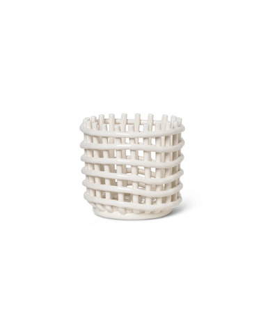 CERAMIC BASKET SMALL 세라믹 바스켓 스몰-OFF WHITE 