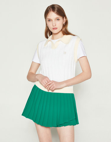  COLLAR VEST (CREAM)